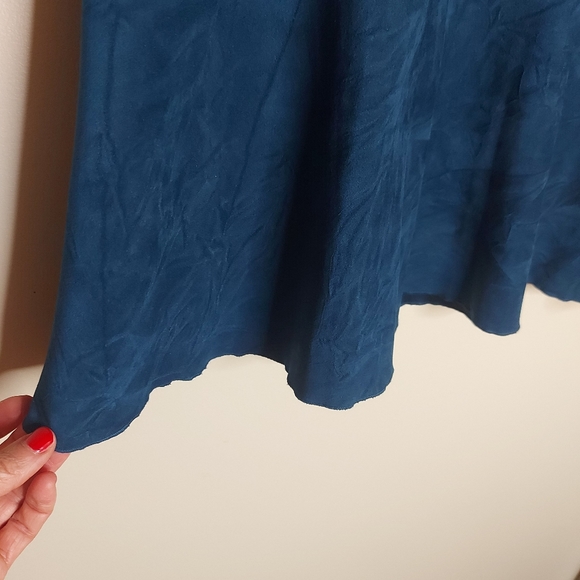 Ultrasuede flared midi skirt - Picture 2 of 7